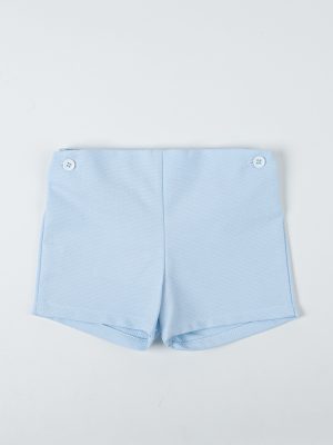 Pantalón de piqué azul para niños